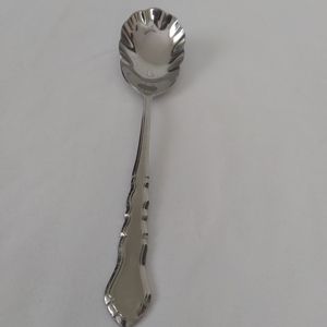International stainless glossy flatware shell sugar spoon